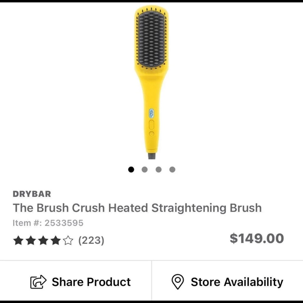 Drybar straightening brush. NIB